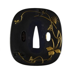 Flowers tsuba