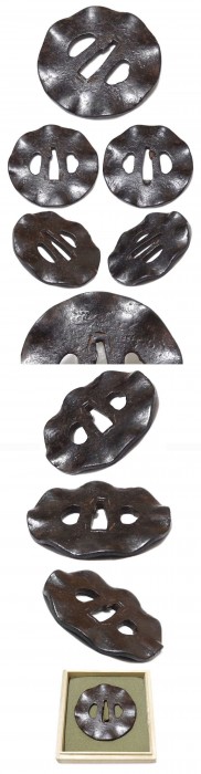 It is Swell styled tsuba that has spesific and interesting pattern and high existence in edo per ...
