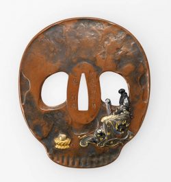 Sword Guard with Jigoku Dayū, a Courtesan, Design
    By Fukawa Kazunori（2nd generation） 
     ...