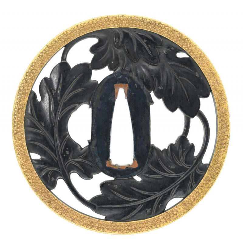 suba [Odawara-ju Masakatsu Kajiha-sukashi-zu-Tsuba][N.B.T.H.K] Tokubetsu Hozon 

aper(Certificat ...