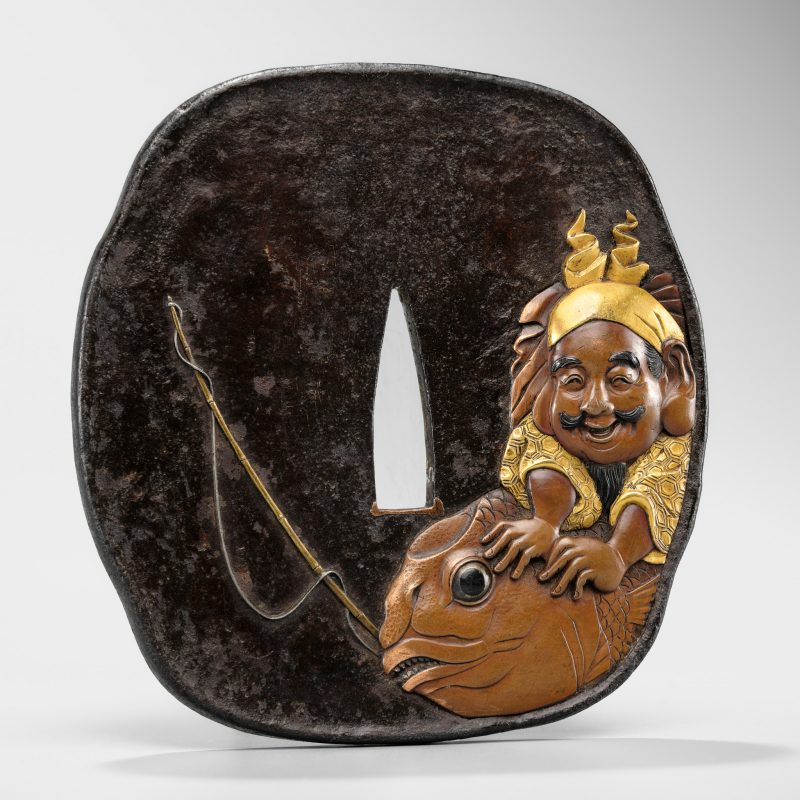By Otsuki Mitsuoki (1766-1834), signed Dairyusai Mitsuoki
Japan, dated 1803

Of otafuku mokkogat ...
