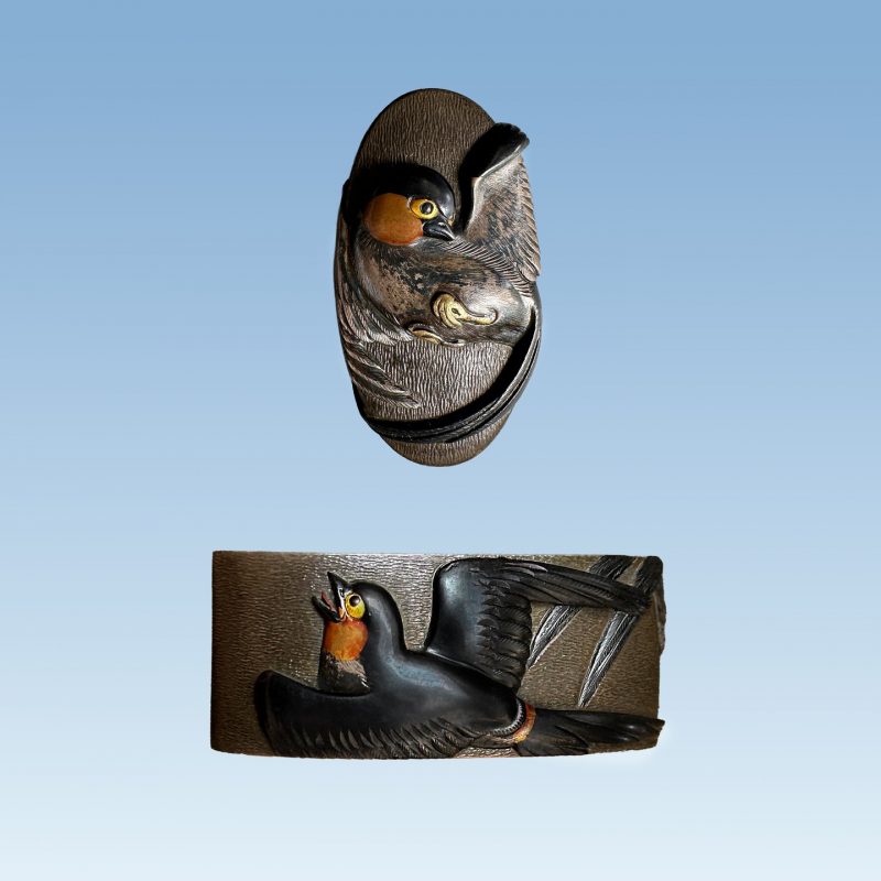 Fuchi Kashira OMORI TERUHIDE

1730-1798 – Edo – 2nd Omori-generation
 Omori Eishu (Teruhide) was ...