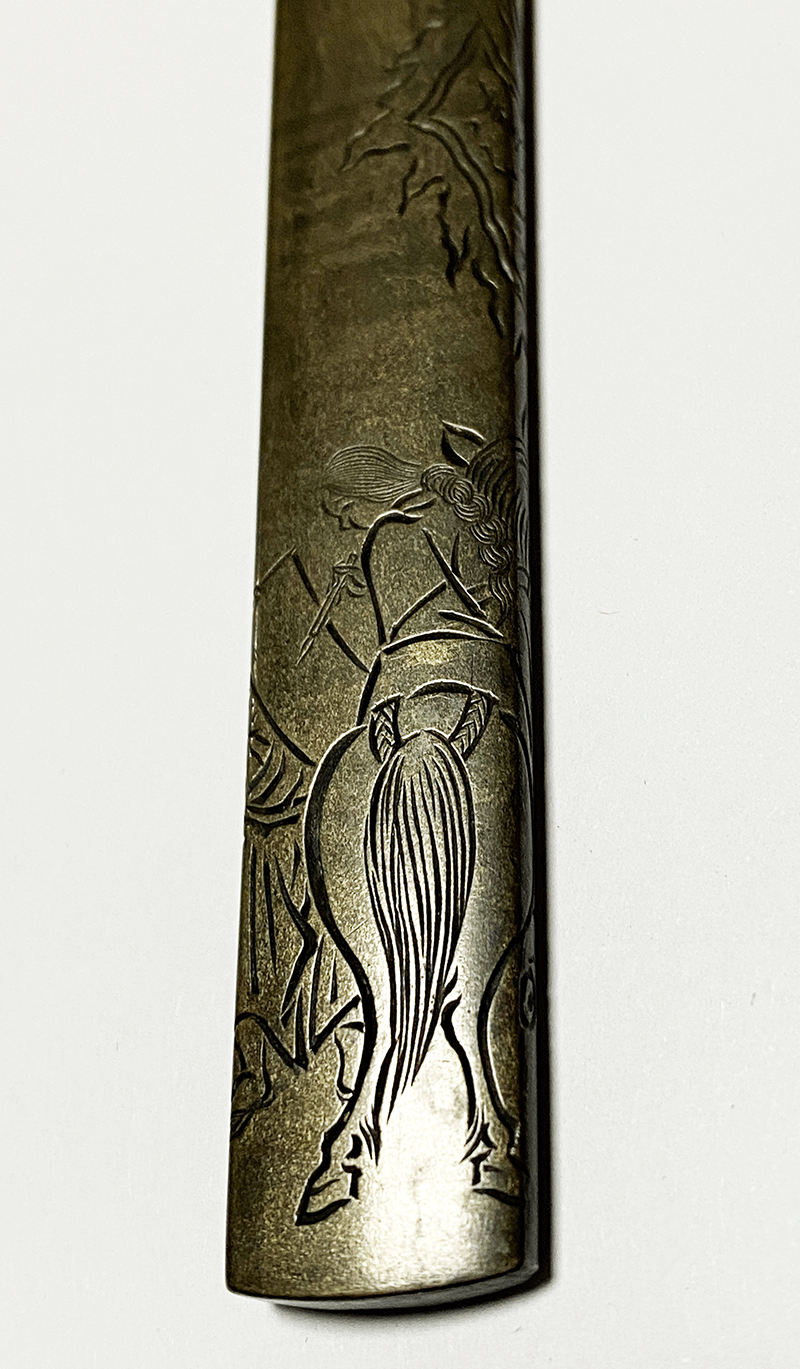 Made by Yokoya Sōmin (横谷宗珉作, よこや そうみん) — Tokubetsu Hozon Koshirae Fitting (Kozuka)

 ...