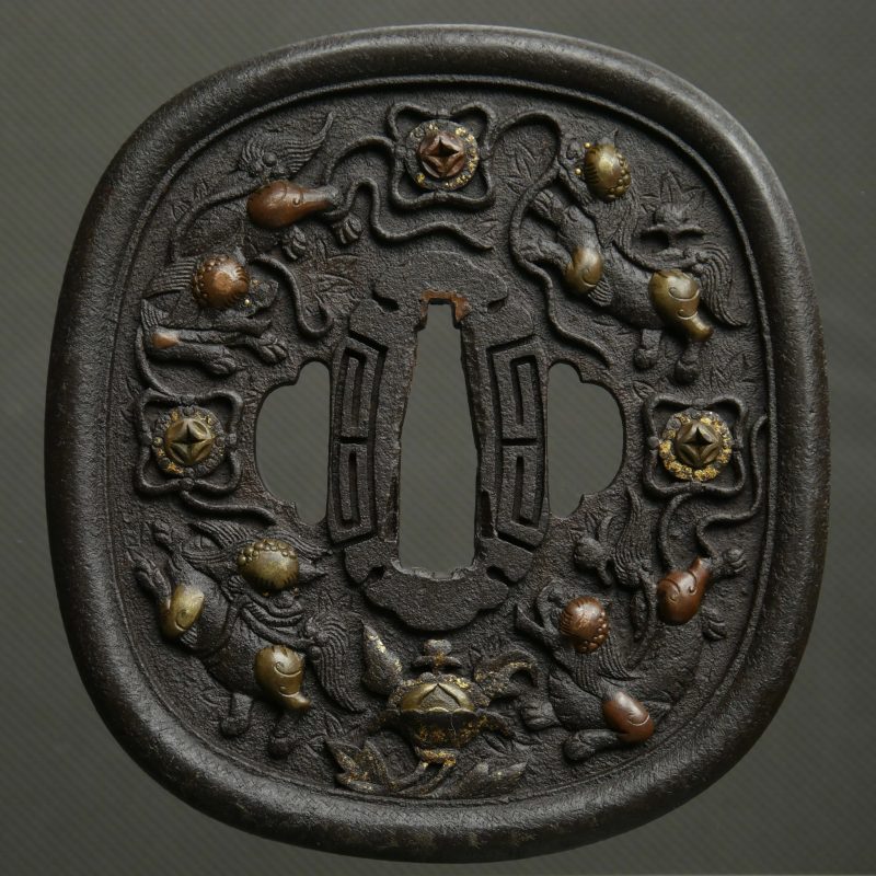 very interesting tsuba with Chinese roots, I think. I’d be grateful for your thoughts on i ...