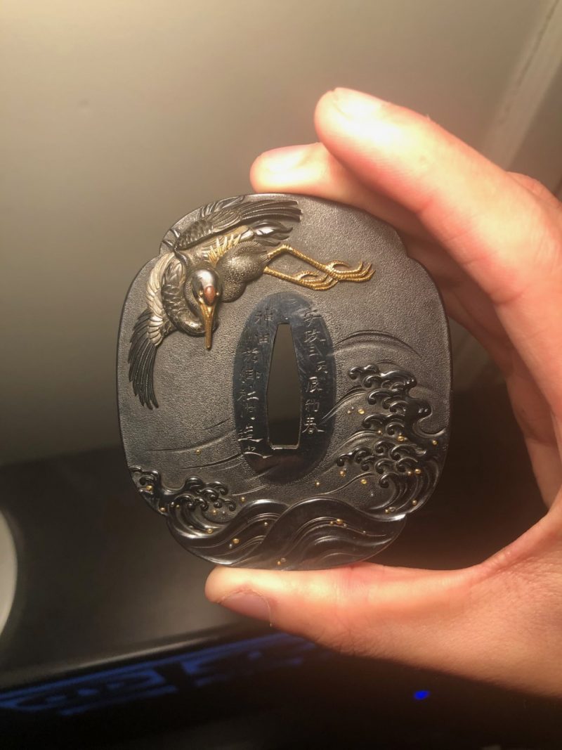 I recently acquired this tsuba by Ishiguro Teruaki, one of the last successors of the Ishiguro s ...