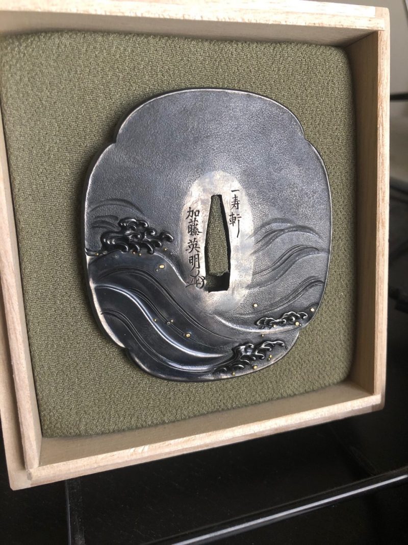 I recently acquired this tsuba by Ishiguro Teruaki, one of the last successors of the Ishiguro s ...