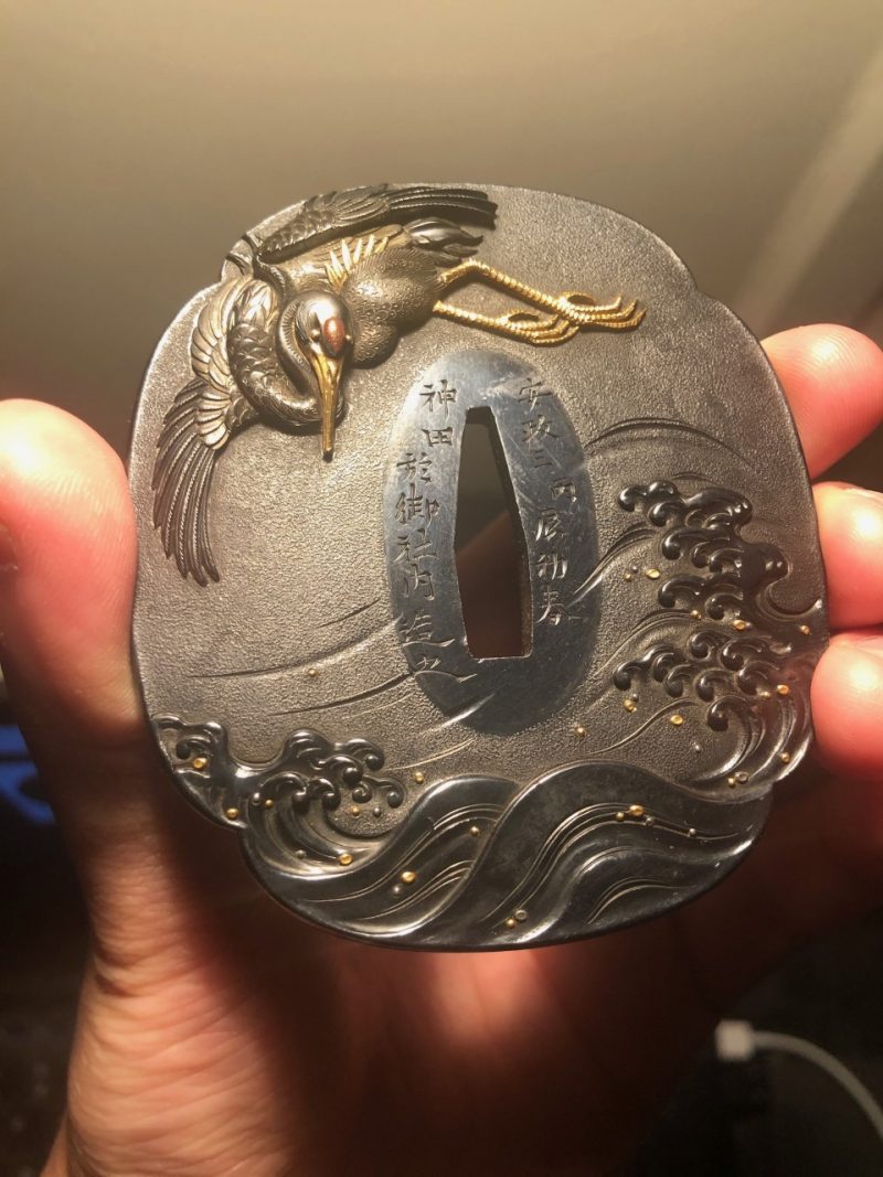 I recently acquired this tsuba by Ishiguro Teruaki, one of the last successors of the Ishiguro s ...