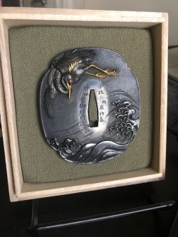 I recently acquired this tsuba by Ishiguro Teruaki, one of the last successors of the Ishiguro s ...