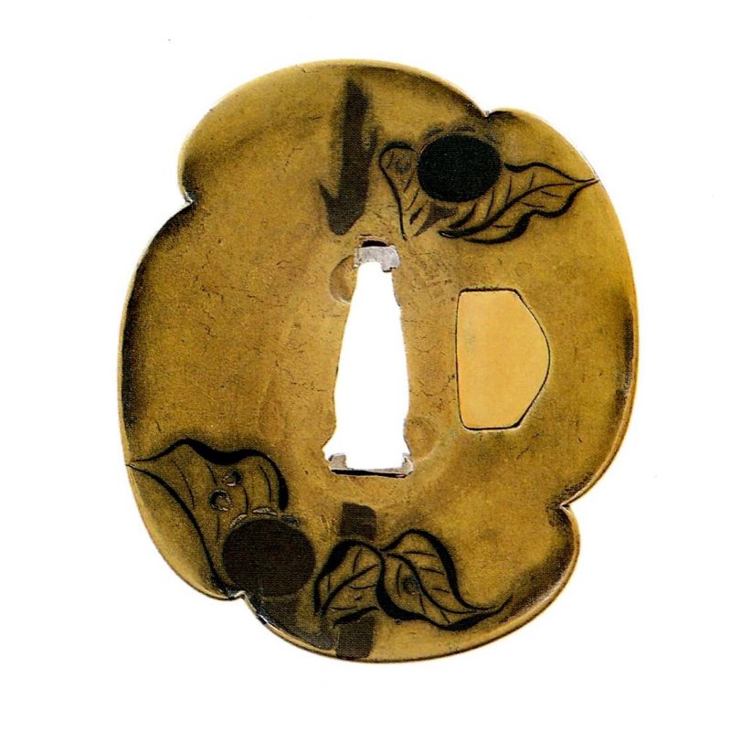 This is a #tsuba by the famous artist Umetada Myōju (埋忠明寿, 1558–1631) ranked Jūyō (Important ...