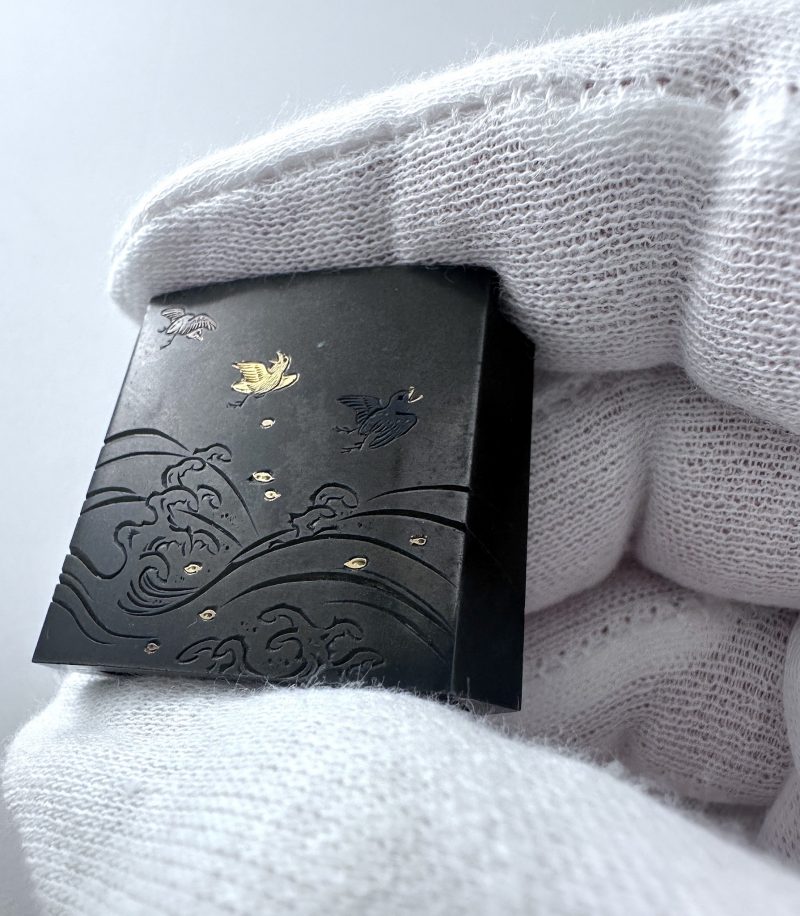 Shibuichi habaki made by Otsuki Mitsuoki(1766 – 1834)