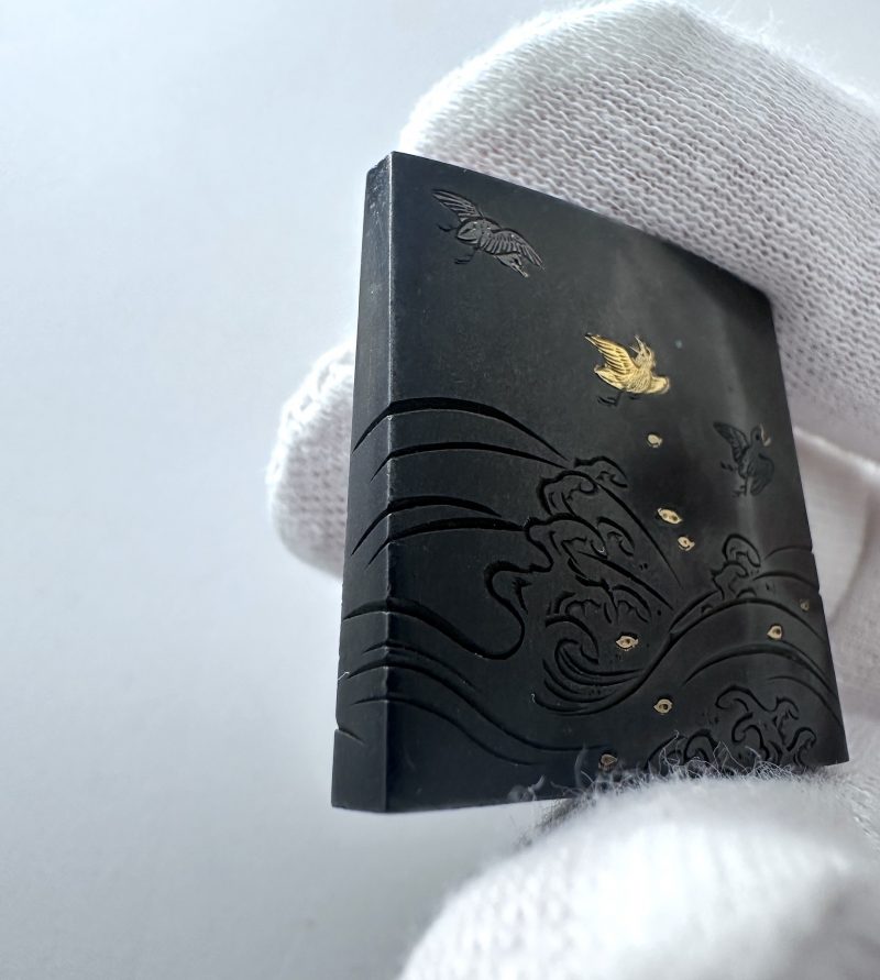 Shibuichi habaki made by Otsuki Mitsuoki(1766 – 1834)