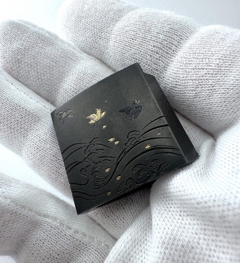 Shibuichi habaki made by Otsuki Mitsuoki(1766 – 1834)