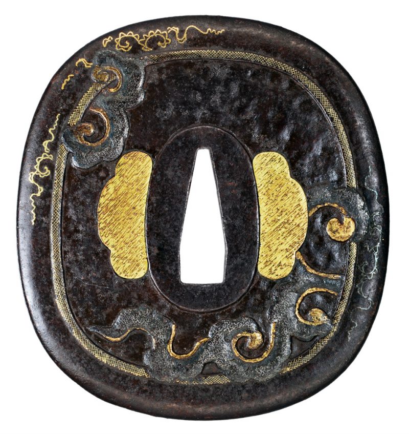 Tsuba [Kumagaya-ha Kiku-karakusa-cho-zu-Tsuba][N.B.T.H.K] Hozon Tousougu

Kiku-karakusa-cho-zu-T ...