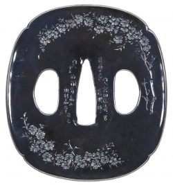 Tsuba [Iimura Yoshiaki Shunju-zu-Tsuba][N.B.T.H.K] Hozon Tosogu

Shunju-zu-Tsuba
春秋図鍔　障泥 ...