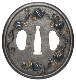 Tsuba [Furukawa Naohide Hozuki-zu-Daisyo-Tsuba][N.B.T.H.K] Tokubetsu Hozon Tosogu

Hozuki-zu-Dai ...