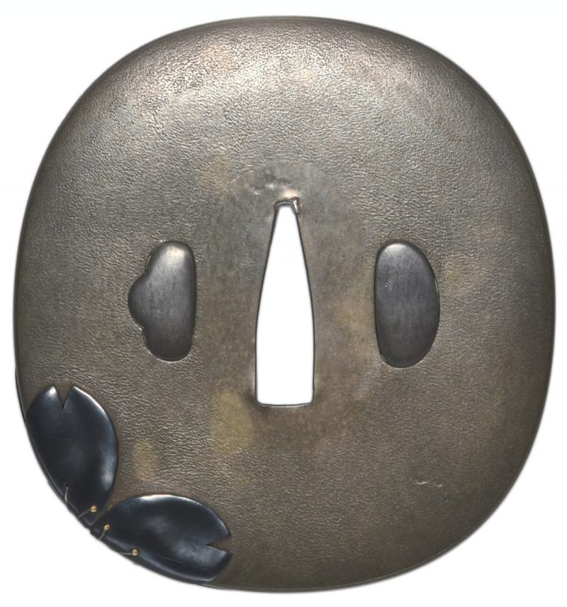 Tsuba [Ishiguro Masayoshi Yozakura-zu Daisyo-Tsuba][N.B.T.H.K] Tokubetsu Hozon 

Yozakura-zu Dai ...