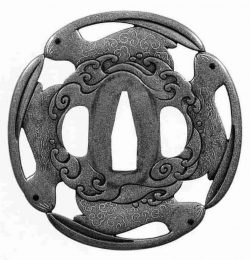 Zaisai (Arichika) Hares.
Hi all. In the Redcross catalog there is a tsuba with four hares signed ...